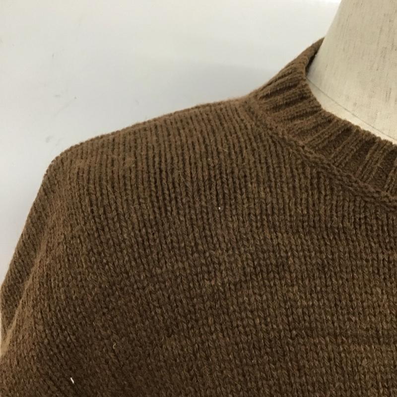 古着 USED ニット、セーター 長袖 長袖ニット リブニット セーター クルーネックカットソー セーター M 花柄 茶 / ブラウン / メンズ USED 古着 中古 10106819