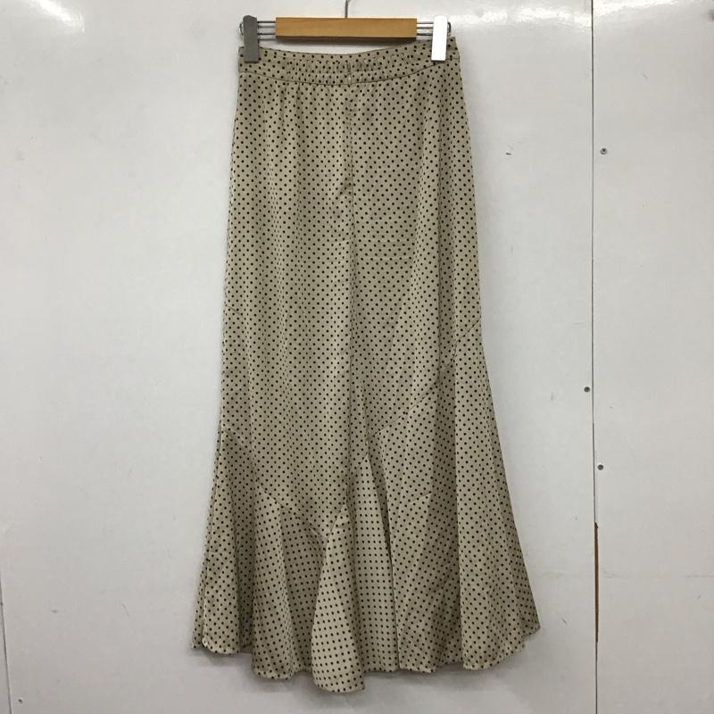 スナイデル SNIDEL スカート ロングスカート SWFS211130 ドットジャガードナロースカート 0 ドット ベージュ / ベージュ / レディース USED 古着 中古 10137347