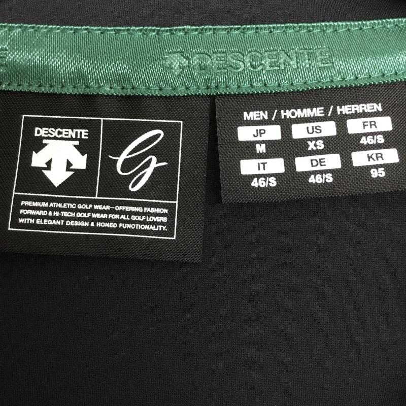 デサント DESCENTE ベスト ベスト DGMMJL80 ナイロンストレッチ ジャージーベスト ゴルフウェア タグ付き M ロゴ、文字 黒 / ブラック / X 緑 / グリーン / メンズ USED 古着 中古 10135529