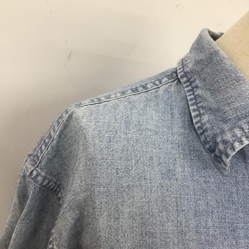 ポロラルフローレン POLO RALPH LAUREN シャツ、ブラウス 長袖 長袖シャツ カラーシャツ ポケットシャツ 長袖カットソー XS 無地 インディゴ / インディゴ / レディース USED 古着 中古 10115990