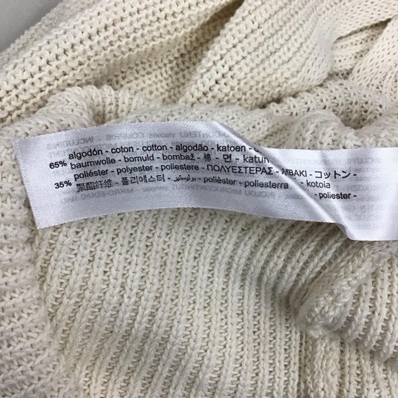 ザラ ZARA ニット、セーター 長袖 3859 116 712 ショート丈 クロップド丈 L 無地 アイボリー / アイボリー / レディース USED 古着 中古 10118497