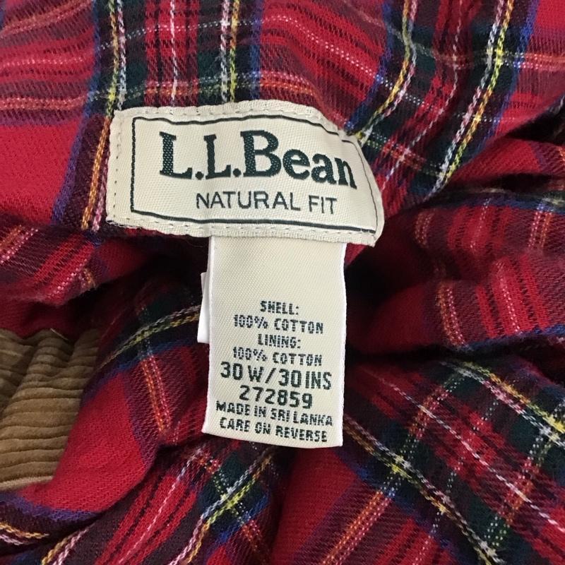 エルエルビーン L.L.Bean ボトムス ボトムス 272859 コーデュロイパンツ W30 コットン 30インチ 無地 茶 / ブラウン / メンズ USED 古着 中古 10111210