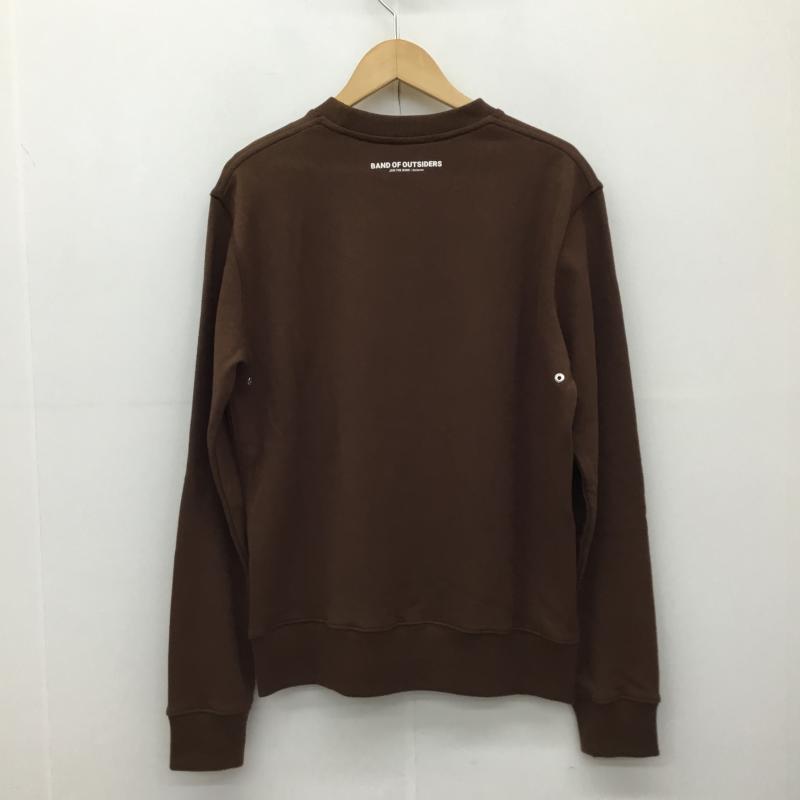 バンドオブアウトサイダーズ Band of Outsiders トレーナー 長袖 スウェット M 刺繍 茶 / ブラウン / X 白 / ホワイト / X 赤 / レッド / メンズ USED 古着 中古 10139146