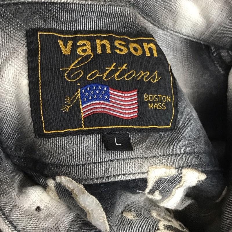 ヴァンソン VANSON シャツ、ブラウス 長袖 長袖シャツ カラーシャツ ポケットシャツ 長袖カットソー チェックシャツ L チェック マルチカラー / マルチカラー / メンズ USED 古着 中古 10108010