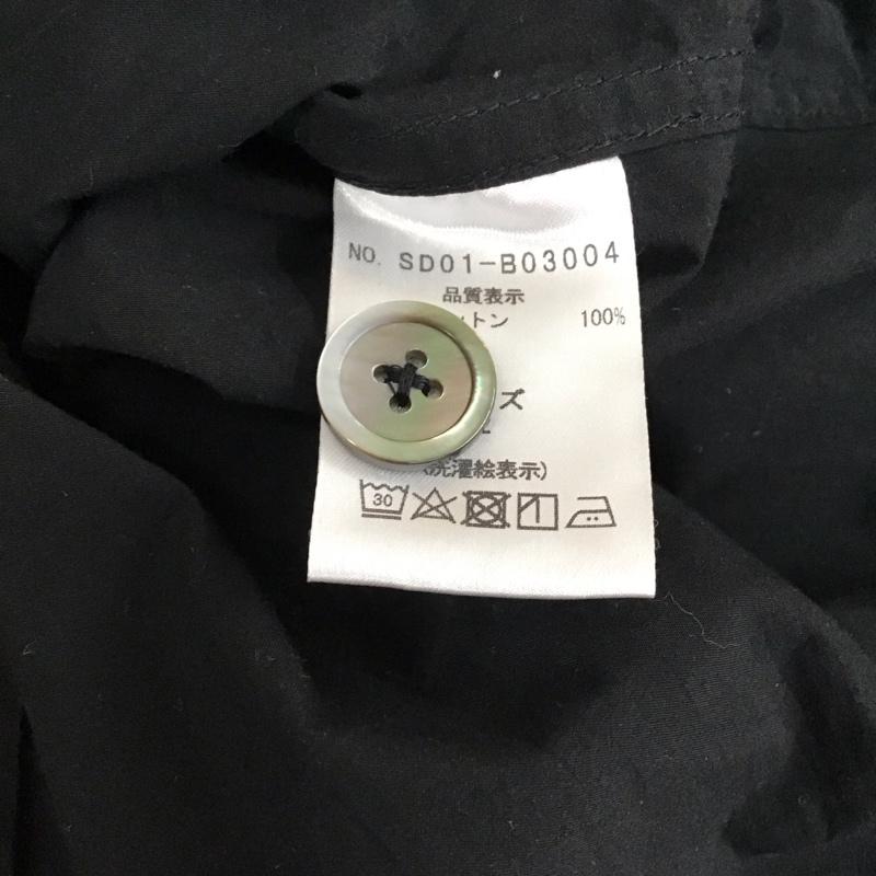 ダブリューピー WP シャツ、ブラウス 半袖 sd01-b03004 オープンカラーシャツ 半袖シャツ M ロゴ、文字 黒 / ブラック / メンズ USED 古着 中古 10116552