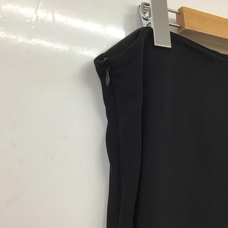 ザラ ZARA スカート ロングスカート ロングスカート フレアスカート カジュアルスカート XL 無地 黒 / ブラック / レディース USED 古着 中古 10135432