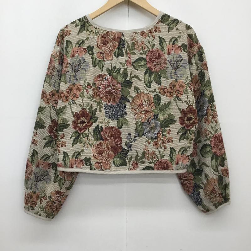 レトロガール RETRO GIRL ジャケット、上着 ジャケット、ブレザー 34 花柄 ベージュ / ベージュ / レディース USED 古着 中古 10137532