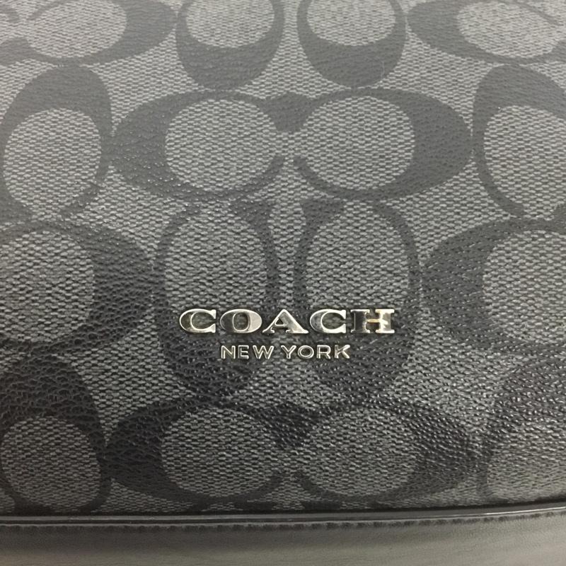 コーチ COACH ショルダーバッグ ショルダーバッグ F78722 シグネチャー ロゴ、文字 黒 / ブラック / メンズ USED 古着 中古 10133826