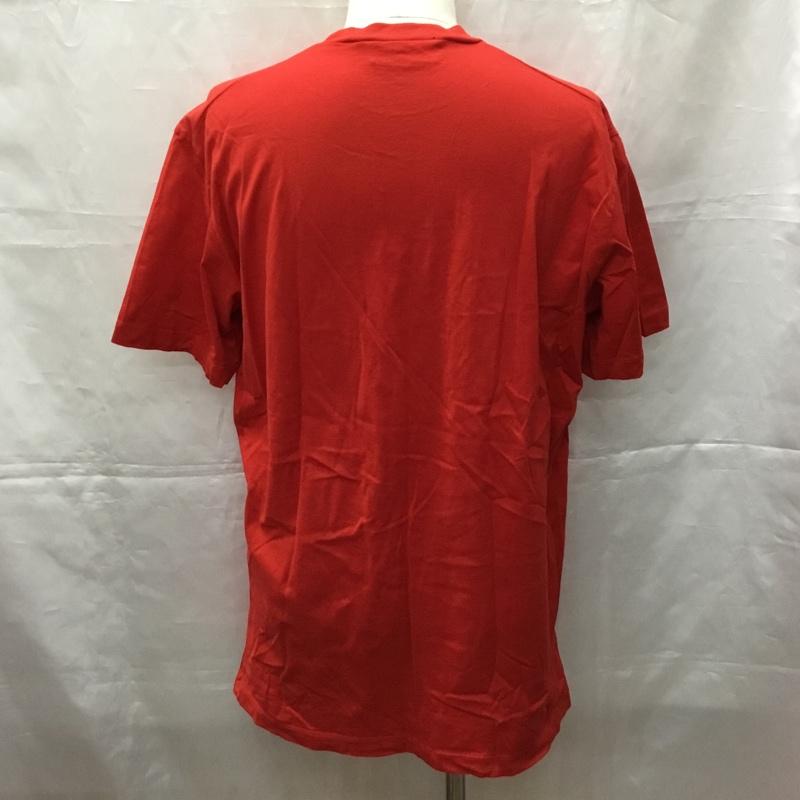 ディースクエアード DSQUARED2 Tシャツ 半袖 半袖カットソー プリントTシャツ クルーネックカットソー XL ロゴ、文字 赤 / レッド /  メンズ USED 古着 中古 10108946