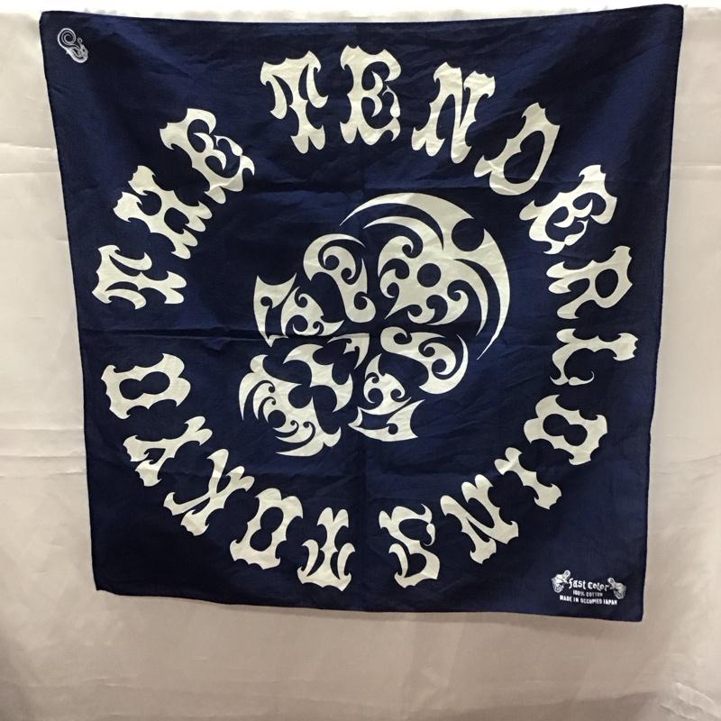 テンダーロイン TENDERLOIN ファッション小物 バンダナ ハンカチ ボルネオスカル 総柄 紺 / ネイビー / メンズ USED 古着 中古 10113390