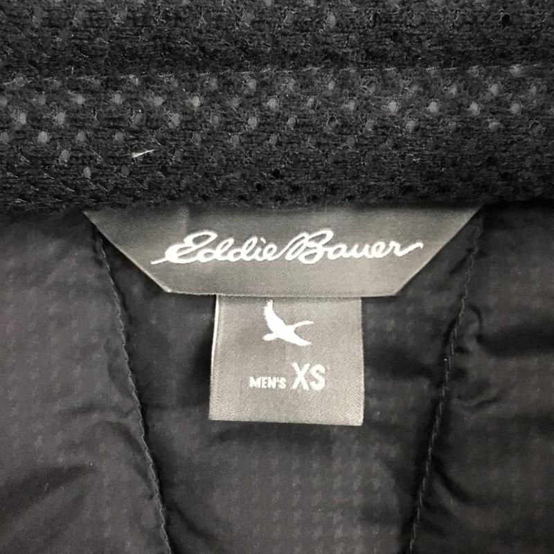 エディーバウアー Eddie Bauer ベスト ベスト 0317979 ダウンジャケット ジップアップジャケット アウター XS 総柄 黒 / ブラック / メンズ USED 古着 中古 10108235