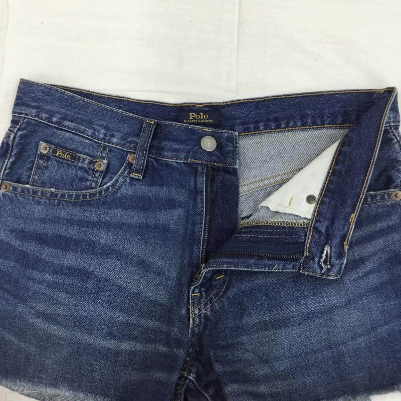 ポロラルフローレン POLO RALPH LAUREN パンツ ショートパンツ 27インチ 無地 インディゴ / インディゴ / レディース USED 古着 中古 10139669