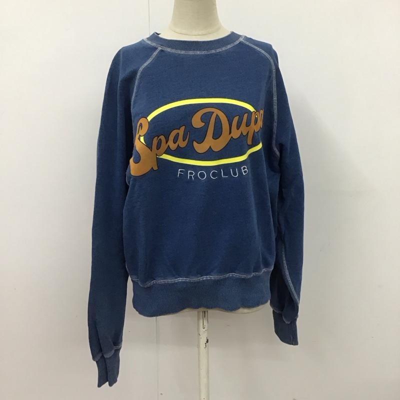 フリークスストア FREAK S STORE トレーナー 長袖 FRO CLUB FREE ロゴ、文字 X プリント インディゴ / インディゴ / レディース USED 古着 中古 10125030