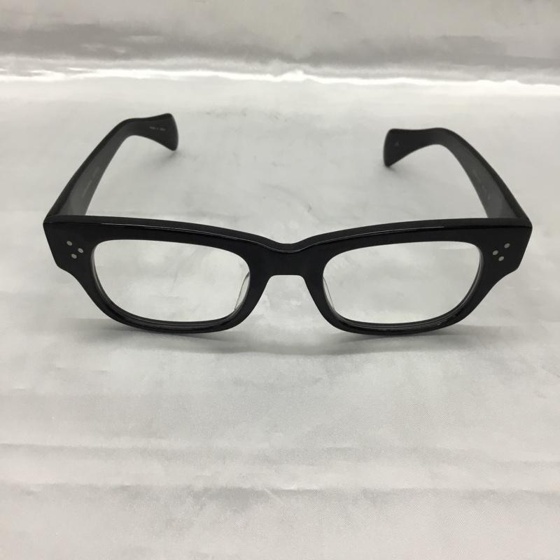 オリバーピープルズ OLIVER PEOPLES めがね・サングラス めがね 49 21-145 Ari-A BK 伊達めがね ワンポイント 黒 / ブラック / メンズ USED 古着 中古 10115574