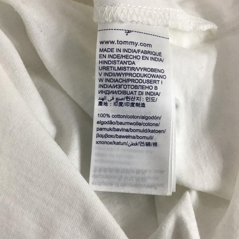 トミー ジーンズ TOMMY JEANS Tシャツ 半袖 M ロゴ、文字 白 / ホワイト / レディース USED 古着 中古 10144565