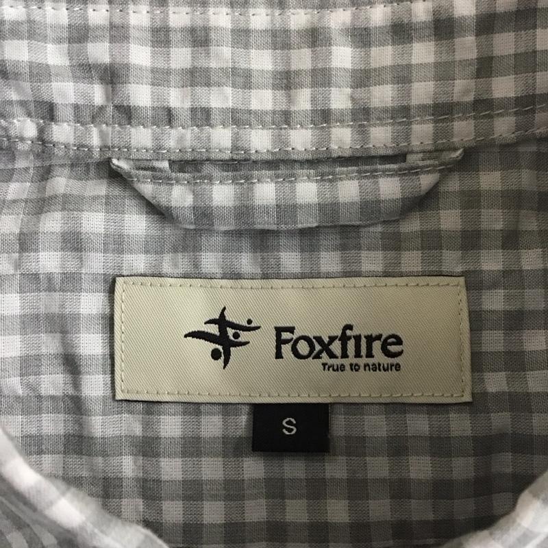 フォックスファイヤー FOXFIRE シャツ、ブラウス 長袖 長袖シャツ カラーシャツ ポケットシャツ 長袖カットソー ギンガムチェックシャツ S チェック 白 / ホワイト / X 灰 / グレー /  メンズ USED 古着 中古 10110418
