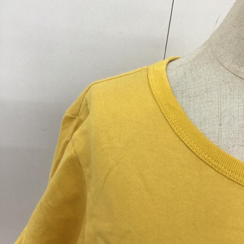 ピンクハウス PINK HOUSE Tシャツ 半袖 半袖カットソー プリントTシャツ クルーネックカットソー L プリント 黄 / イエロー / レディース USED 古着 中古 10117314