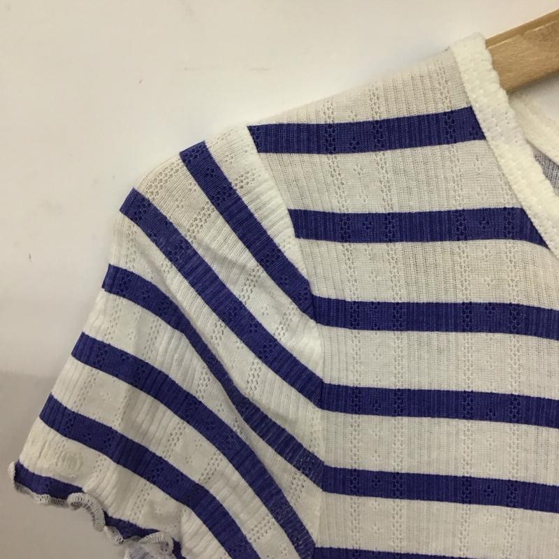 ポロラルフローレン POLO RALPH LAUREN ワンピース ミニスカート XL ボーダー柄 白 / ホワイト / X 水色 / ライトブルー /  レディース USED 古着 中古 10131974
