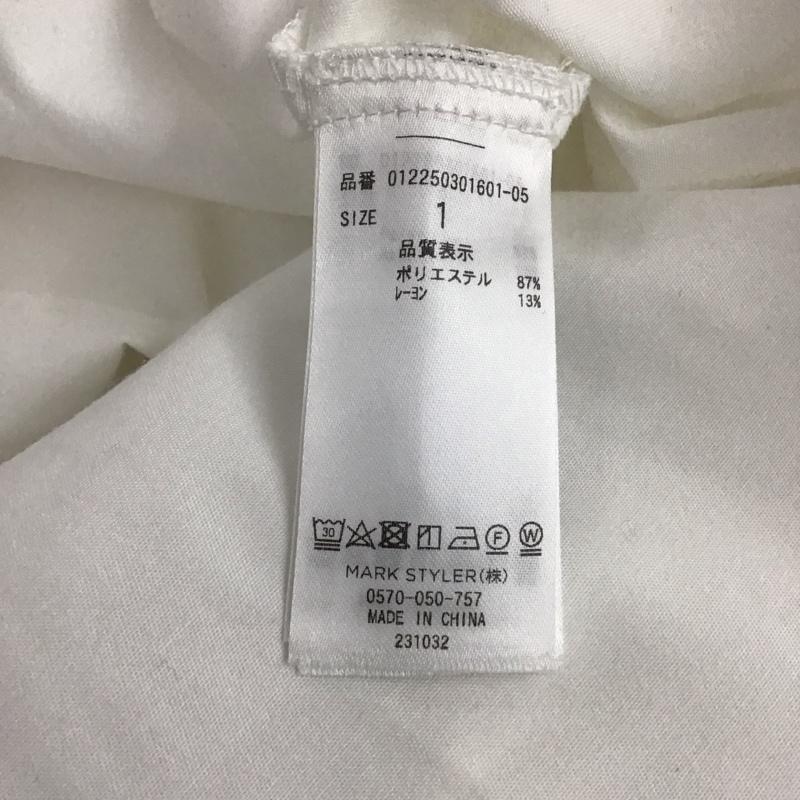 ムルーア MURUA シャツ、ブラウス 長袖 012250301601-05 シャツワンピース 1 無地 白 / ホワイト / レディース USED 古着 中古 10146473