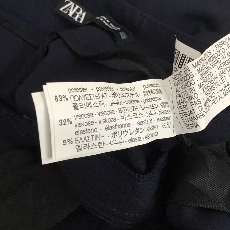 ザラ ZARA パンツ スラックス M 無地 紺 / ネイビー / レディース USED 古着 中古 10124903