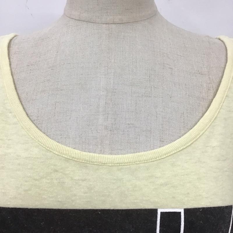エックスガール X-girl Tシャツ 半袖 2 プリント 黄緑 / イエローグリーン / レディース USED 古着 中古 10113792
