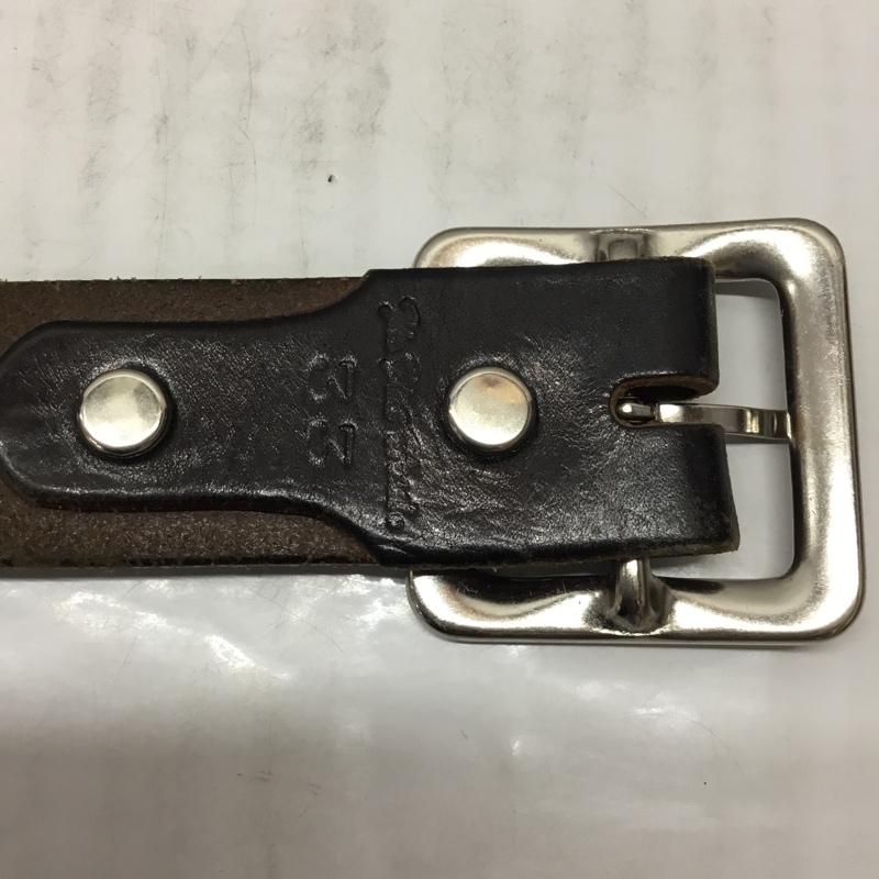 フラットヘッド The Flat Head ベルト・バックル ベルト レザー 33 スタッズ 黒 / ブラック / メンズ USED 古着 中古 10113730