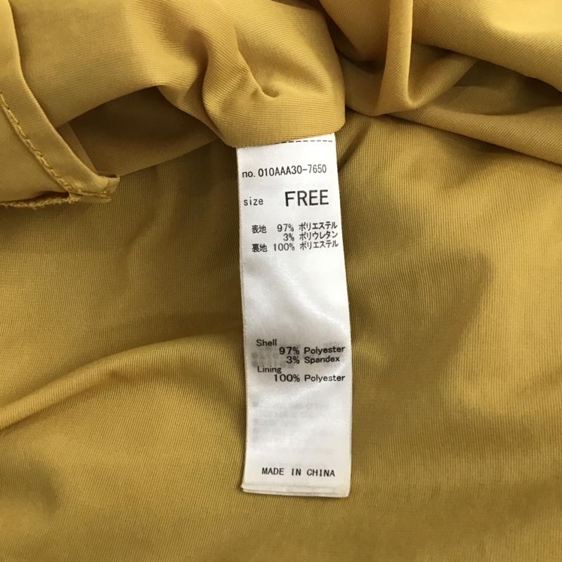 マウジー MOUSSY ワンピース ロングスカート 010aaa30-7650 ノースリーブワンピース ロングスカート フレアスカート FREE 総柄 黄 / イエロー / レディース USED 古着 中古 10135206