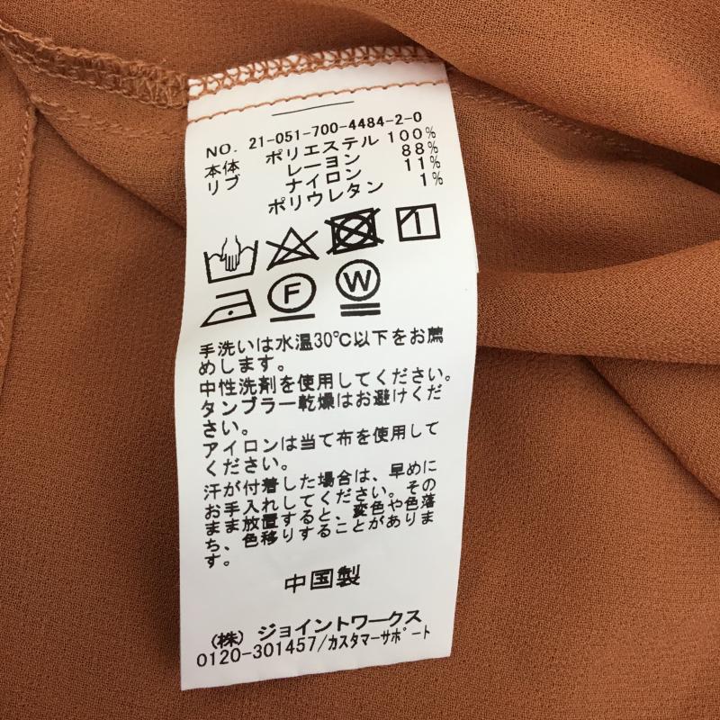 シンプリシテェ Simplicite カットソー 半袖 FREE 無地 キャメル / キャメル / レディース USED 古着 中古 10137610