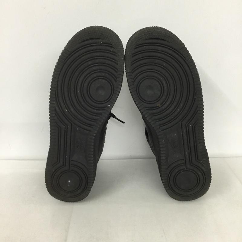 ナイキ NIKE スニーカー スニーカー 314195-004 AIR FORCE 1 MID 25cm 25.0cm ロゴ、文字 黒 / ブラック / レディース USED 古着 中古 10131827