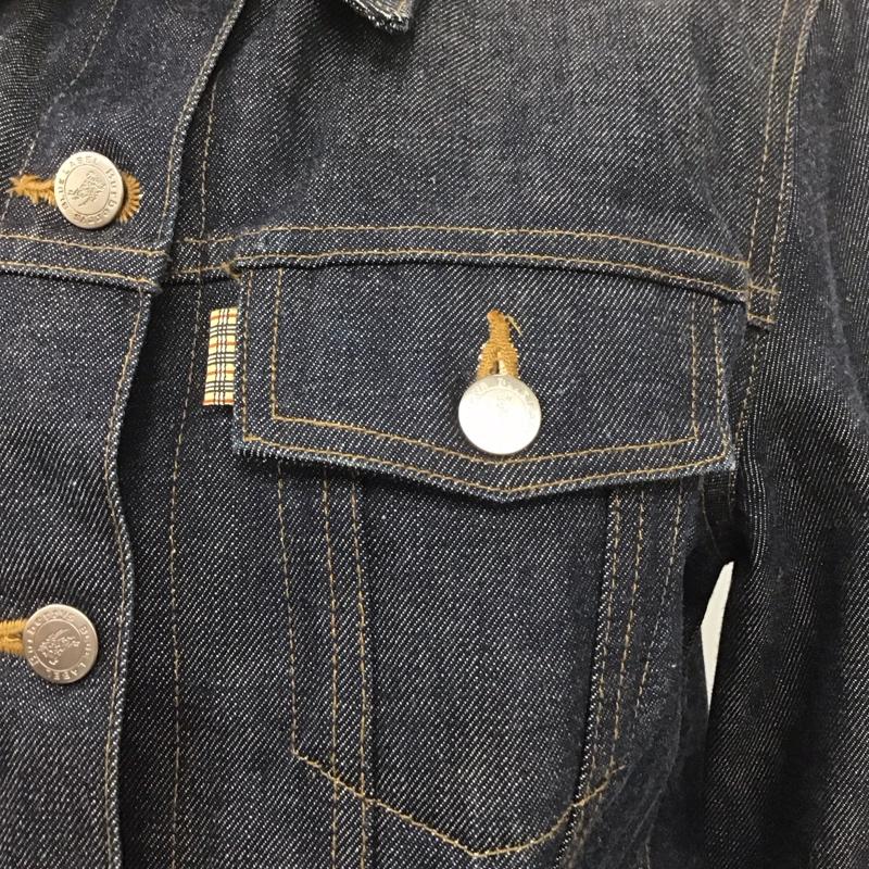 バーバリーブルーレーベル BURBERRY BLUE LABEL ジャケット、上着 ジャケット、ブレザー デニムジャケット カラージャケット 長袖ジャケット Gジャン 36 無地 インディゴ / インディゴ / レディース USED 古着 中古 10108470