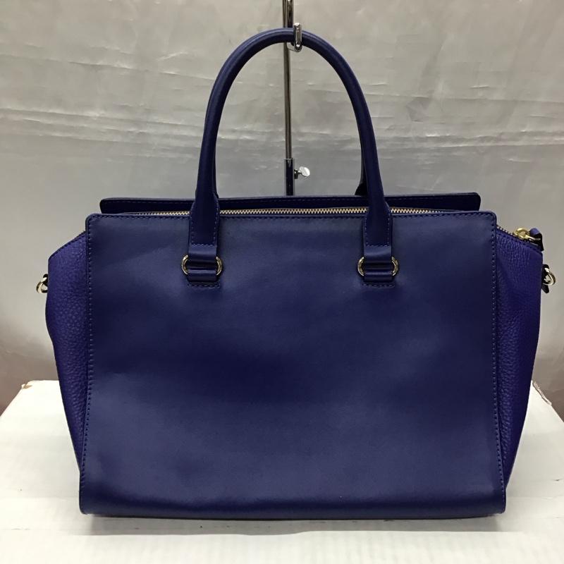 ケイトスペード Kate Spade トートバッグ トートバッグ レザー 牛革 ショルダー 2WAY ロゴ、文字 紫 / パープル / X 青 / ブルー / レディース USED 古着 中古 10118204