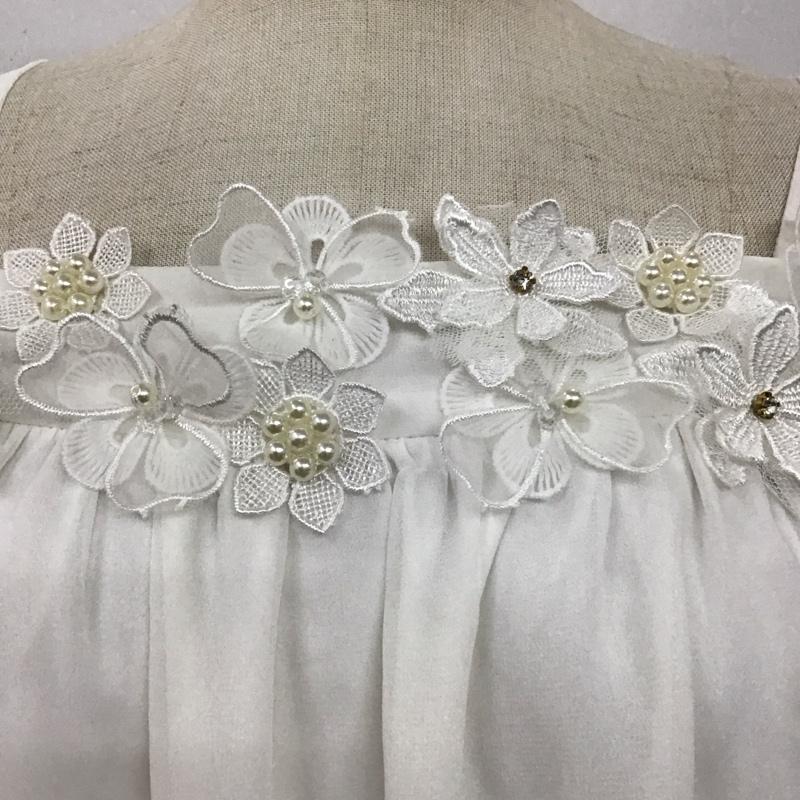 セシルマクビー CECIL McBEE カットソー 半袖 M 無地 白 / ホワイト /  レディース USED 古着 中古 10114006