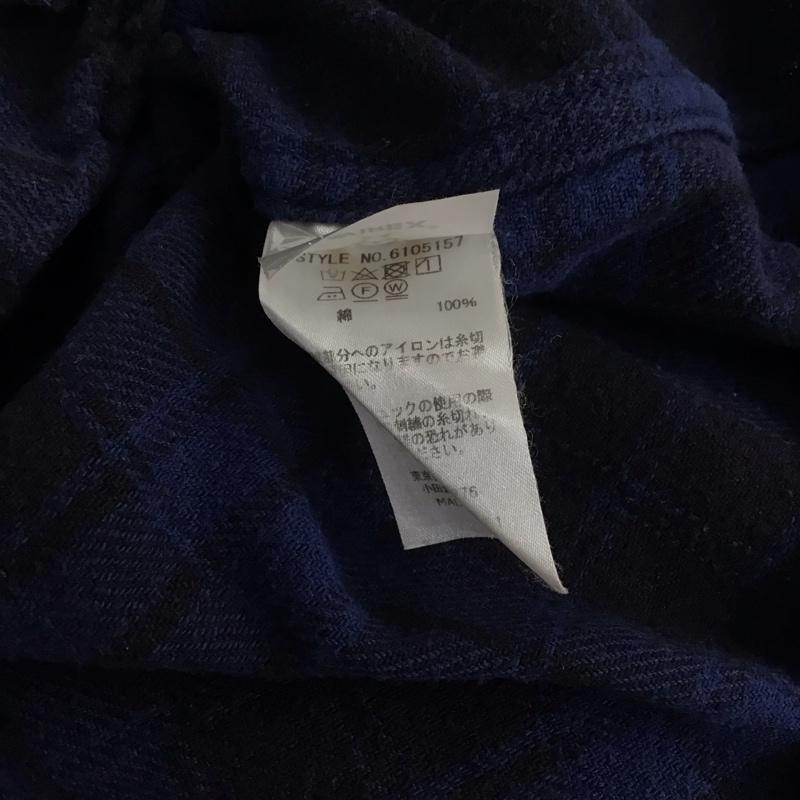 アヴィレックス AVIREX シャツ、ブラウス 長袖 長袖シャツ チェックシャツ カラーシャツ M チェック 青 / ブルー / メンズ USED 古着 中古 10135880