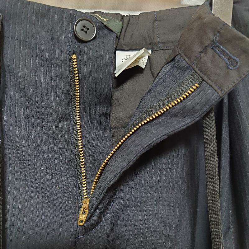 ダルデベール DUL DE VERRE パンツ スラックス M ストライプ 黒 / ブラック / レディース USED 古着 中古 10014492