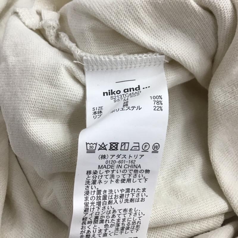 ニコアンド niko and... Tシャツ 半袖 S213TC45AD ラグランスリーブ 3 無地 ベージュ / ベージュ / X オフホワイト / オフホワイト / レディース USED 古着 中古 10146375