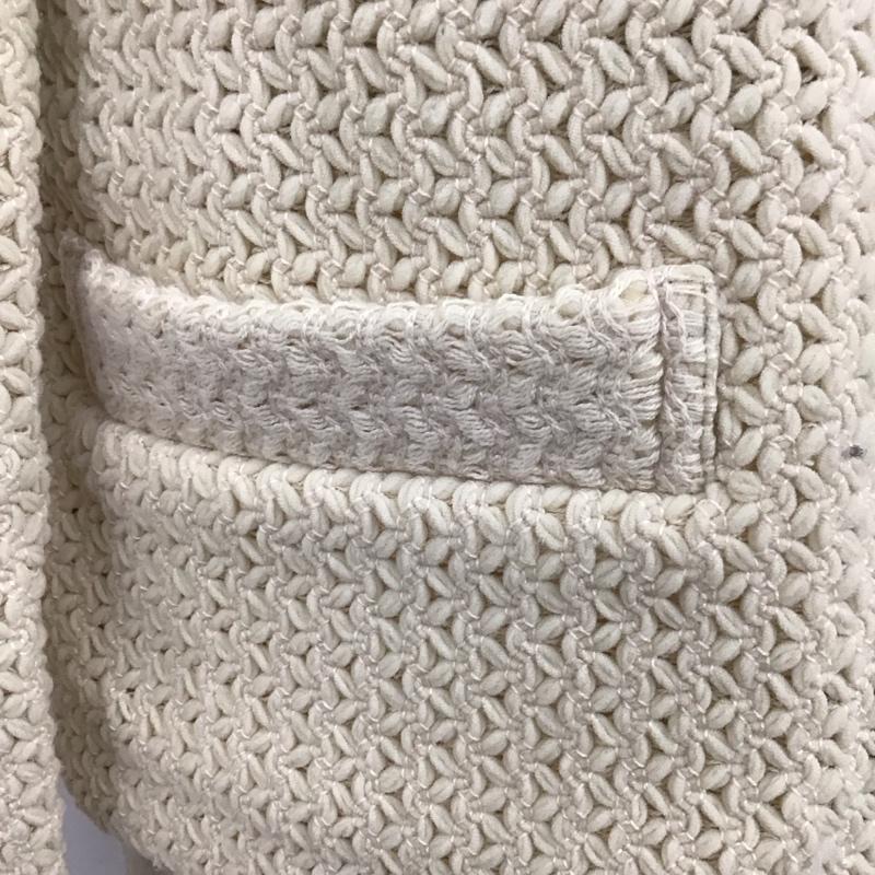 スピック&スパン Spick & Span ジャケット、上着 ジャケット、ブレザー 16-010-205-6000-1-0 ノーカラー 36 無地 アイボリー / アイボリー / レディース USED 古着 中古 10120056