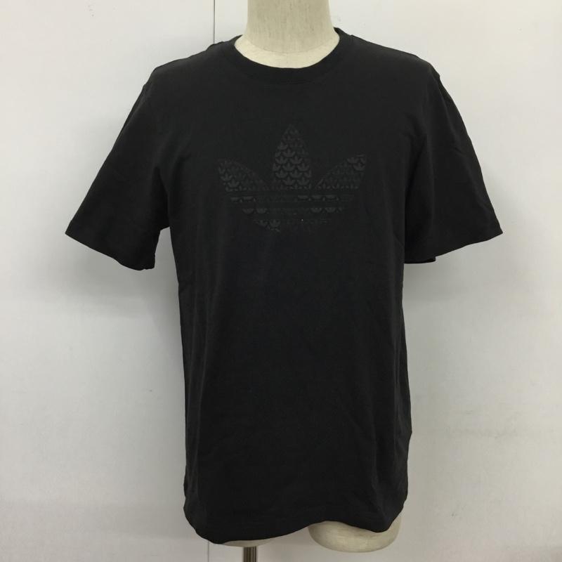 アディダスオリジナルス adidas originals Tシャツ 半袖 IC8878 グラフィックモノグラムTシャツ 半袖カットソー プリントTシャツ XL ロゴ、文字 黒 / ブラック /  メンズ USED 古着 中古 10110002