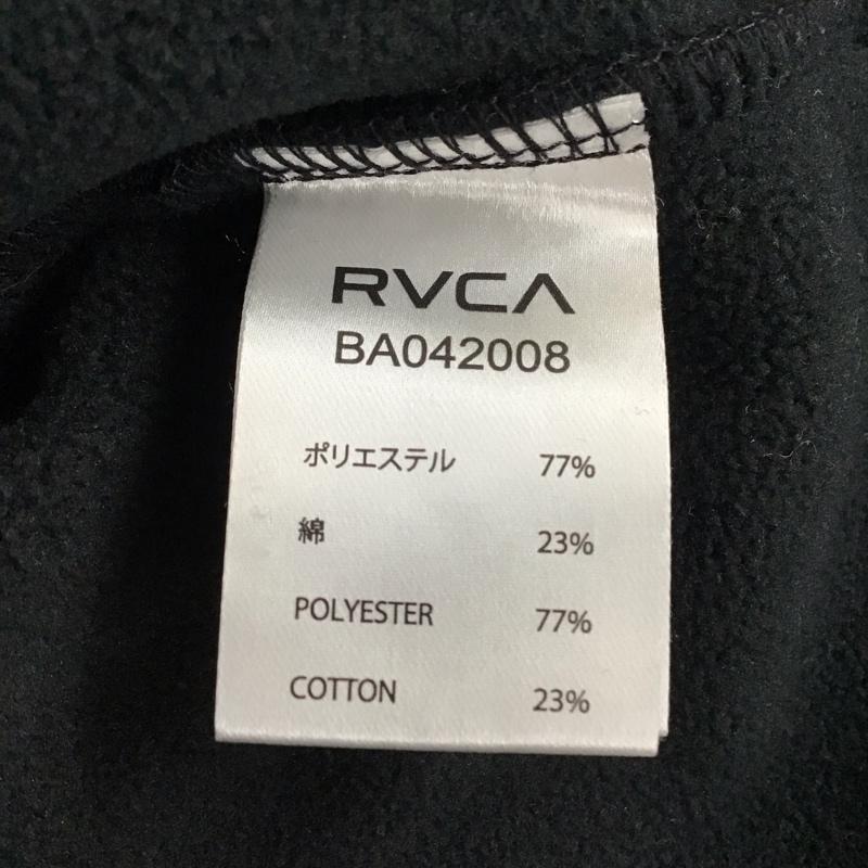 ルーカ RVCA トレーナー 長袖 ba042008 長袖トレーナー スウェット クルーネック リブスウェットカットソー L ロゴ、文字 黒 / ブラック /  メンズ USED 古着 中古 10119996