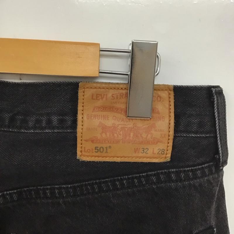 リーバイストラウスアンドコー Levi Strauss & co. パンツ デニム、ジーンズ デニムパンツ ワイドパンツ カジュアルパンツ 32インチ 無地 黒 / ブラック / メンズ USED 古着 中古 10132920
