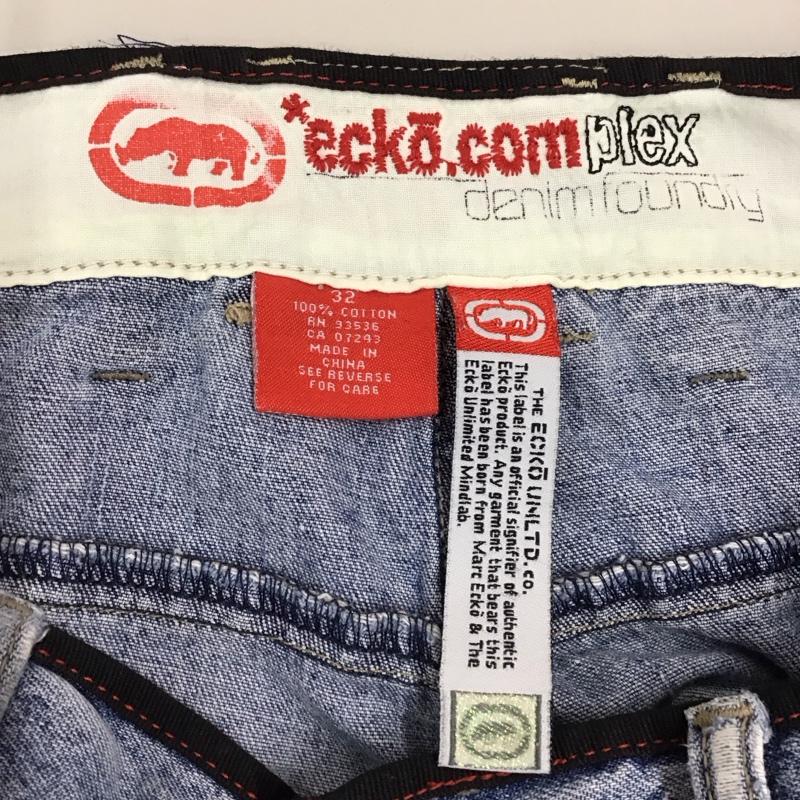 マーク エコー marc ecko パンツ デニム、ジーンズ デニムパンツ ストレートパンツ ワイドパンツ カジュアルパンツ 32インチ 無地 インディゴ / インディゴ / メンズ USED 古着 中古 10117451