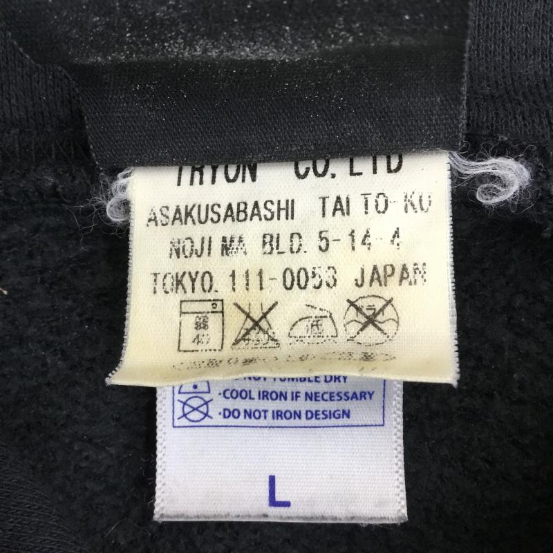スラッシャー THRASHER パーカー 長袖 L ロゴ、文字 X カモフラージュ柄・迷彩 黒 / ブラック / メンズ USED 古着 中古 10136076