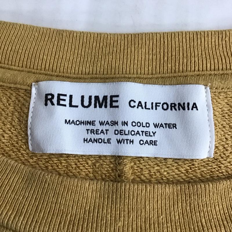 レリュームジャーナルスタンダード relume Journal Standard トレーナー 長袖 23-070-464-6000-1-0 クルーネックリブスウェット L 無地 マスタード / マスタード /  メンズ USED 古着 中古 10118333