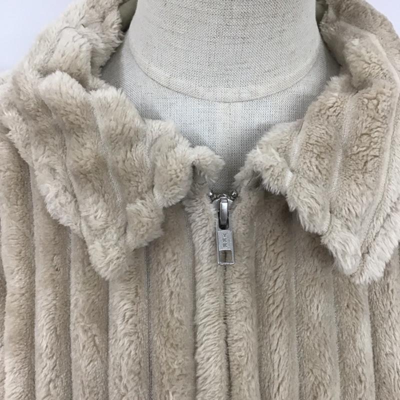 アズールバイマウジー AZUL BY MOUSSY ジャケット、上着 ジャケット、ブレザー 250eac30-037h ECOFURCPOBLOUSON ジップアップジャケット M 無地 ベージュ / ベージュ / レディース USED 古着 中古 10123742