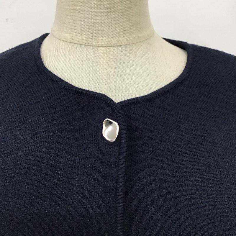 ザラ ZARA ベスト ベスト ニットベスト ノースリーブニット 前開きベスト M 無地 紺 / ネイビー / レディース USED 古着 中古 10117674
