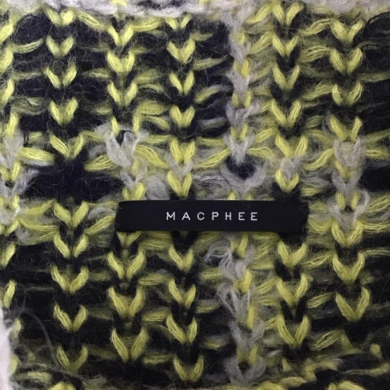 マカフィー MACPHEE ベスト ベスト 12-02-64-02612 ニットベスト プルオーバー スタンドネック S チェック 灰 / グレー / X 赤 / レッド / X 黄 / イエロー / X 紺 / ネイビー / レディース USED 古着 中古 10122660
