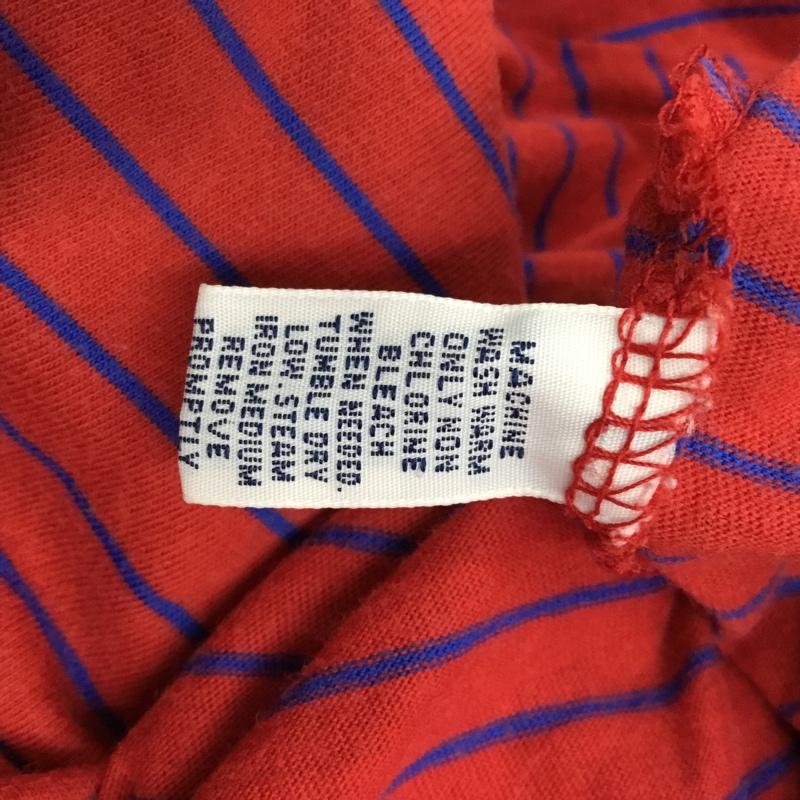 ポロバイラルフローレン Polo by RALPH LAUREN Tシャツ 半袖 半袖カットソー プリントTシャツ クルーネックカットソー M ボーダー柄 赤 / レッド / メンズ USED 古着 中古 10115770
