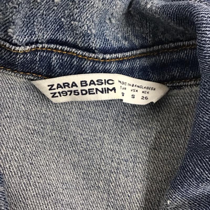 ザラ ZARA ジャケット、上着 ジャケット、ブレザー デニムジャケット S 無地 青 / ブルー / レディース USED 古着 中古 10126472