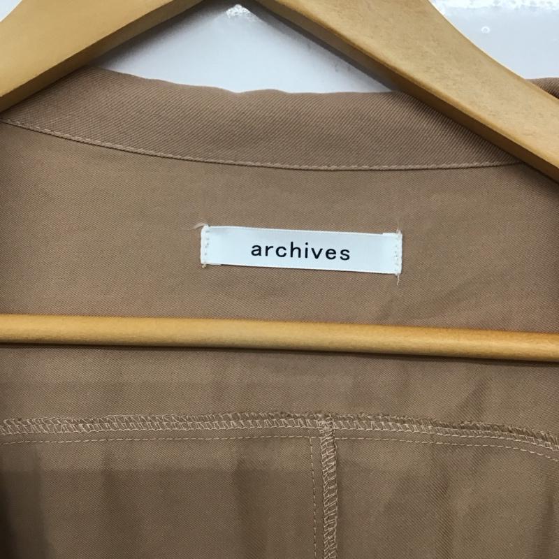 アルシーヴ archives ジャケット、上着 ジャケット、ブレザー M 無地 ベージュ / ベージュ / レディース USED 古着 中古 10133886
