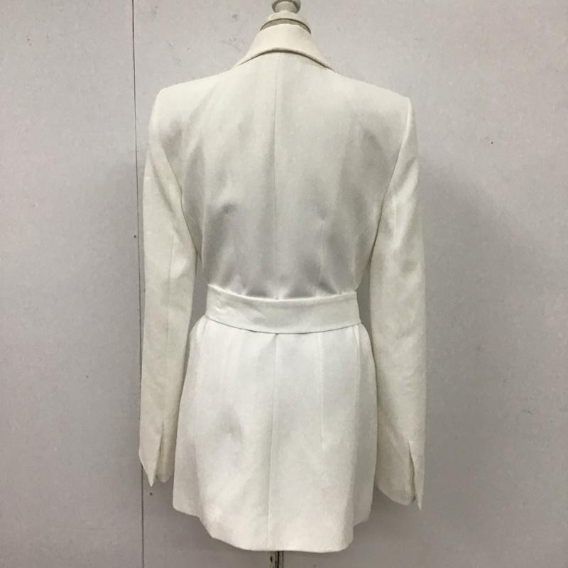 ザラ ZARA ジャケット、上着 ジャケット、ブレザー 2310 187 712 ベルト付きジャケット XS 無地 白 / ホワイト / レディース USED 古着 中古 10118797