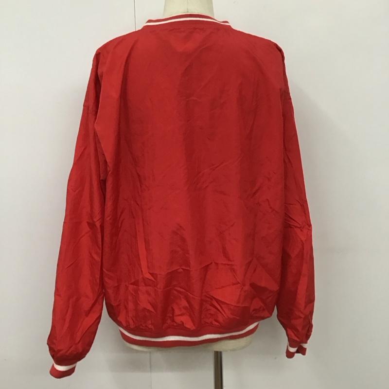 古着 USED ジャケット、上着 ジャケット、ブレザー ナイロンジャケット スポーツウェア Vネック長袖カットソー L ロゴ、文字 赤 / レッド / メンズ USED 古着 中古 10107228